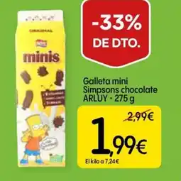 Dialprix ARLUY Galleta mini Simpsons chocolate oferta