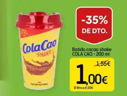 Dialprix COLA CAO Batido cacao shake oferta