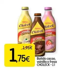 Dialprix CHOLECK Batido cacao, vainilla o fresa oferta