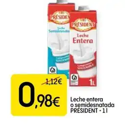 Dialprix PRÉSIDENT Leche entera o semidesnatada oferta
