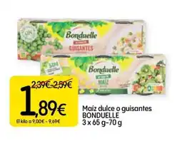 Dialprix BONDUELLE Maiz dulce o guisantes oferta