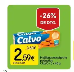 Dialprix CALVO Mejillones escabeche pequeños oferta