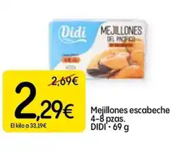 Dialprix DIDI Mejillones escabeche 4-8 pzas oferta