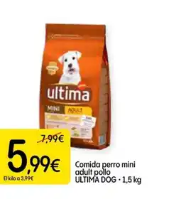 Dialprix ULTIMA Comida perro mini adult pollo oferta