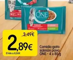 Dialprix ONE Comida gato salmón pavo oferta