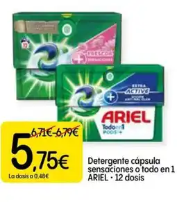 Dialprix ARIEL Detergente cápsula sensaciones o todo en 1 oferta