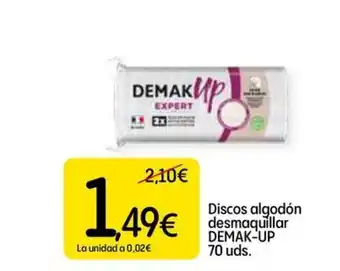 Dialprix DEMAK UP Discos algodón desmaquillar oferta