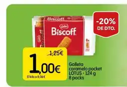 Dialprix LOTUS Galleta caramelo pocket oferta