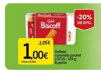 Dialprix LOTUS Galleta caramelo pocket oferta