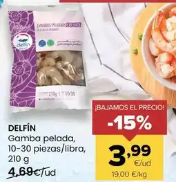 Autoservicios Familia Delfín - gamba pelada 10-30 piezas / libra oferta