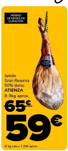 Supeco ATIENZA Jamón Gran Reserva 50% duroc oferta