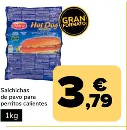 Supeco Salchichas de pavo para perritos calientes oferta