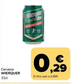 Supeco WIERQUER Cerveza oferta