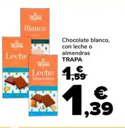 Supeco TRAPA Chocolate blanco, con leche o almendras oferta
