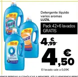Supeco LUZIL Detergente líquido varios aromas oferta