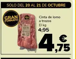 Supeco Cinta de lomo a trozos oferta