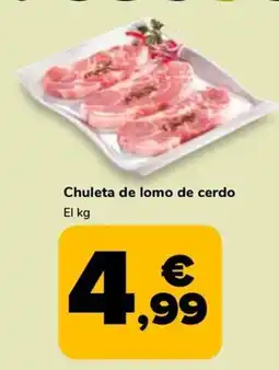 Supeco Chuleta de lomo de cerdo oferta