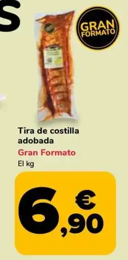 Supeco Tira de costilla adobada oferta