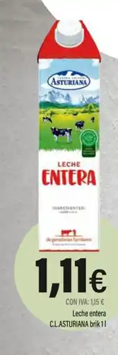 Cash Ifa C.L.ASTURIANA Leche entera oferta