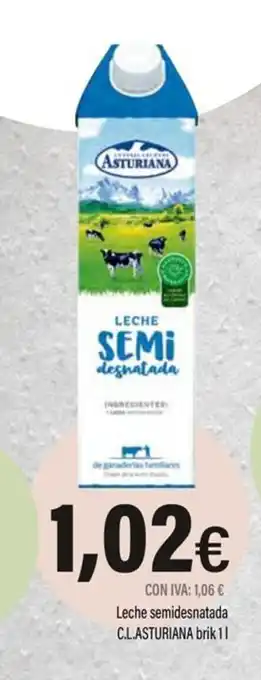 C.L.ASTURIANA Leche semidesnatada