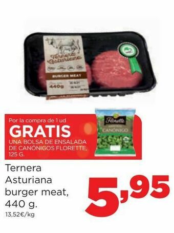 Alimerka Ternera asturiana burger meat oferta