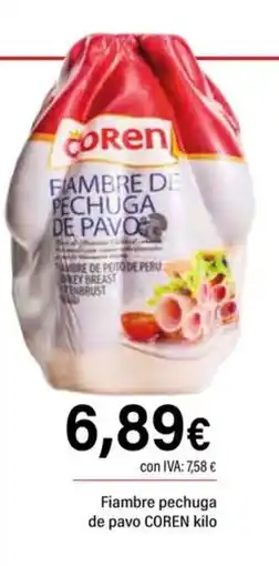 Cash Ifa COREN Fiambre pechuga de pavo oferta