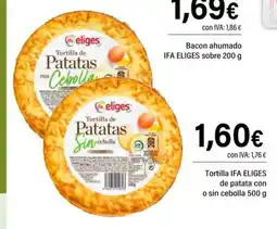 Cash Ifa IFA ELIGES Tortilla de patata con de patata con o sin cebolla oferta