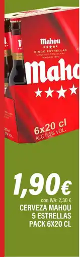 Cash Ifa MAHOU 5 ESTRELLAS Cerveza oferta