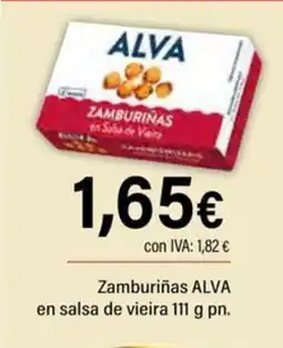 Cash Ifa ALVA Zamburiñas en salsa de vieira oferta