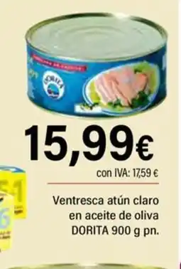 Cash Ifa DORITA Ventresca atún claro en aceite de oliva oferta