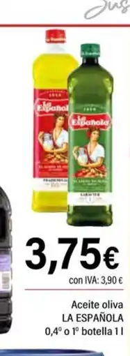 Cash Ifa LA ESPAÑOLA Aceite oliva 0,4° o 1° oferta