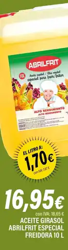 Cash Ifa FREIDORA Aceite girasol abrilfrit especial oferta