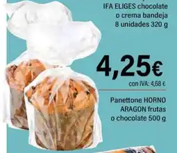 Cash Ifa HORNO ARAGON Panettone frutas o chocolate oferta