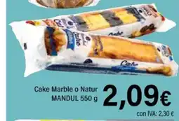 Cash Ifa MANDUL Cake Marble o Natur oferta