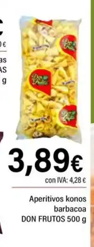 Cash Ifa DON FRUTOS Aperitivos konos barbacoa oferta