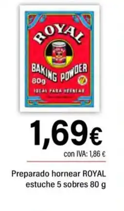 Cash Ifa ROYAL Preparado hornear estuche 5 sobres oferta