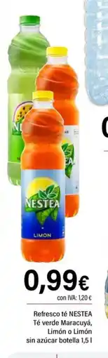 Cash Ifa NESTEA Refresco té Té verde Maracuyá, Limón o Limón sin azúcar botella oferta
