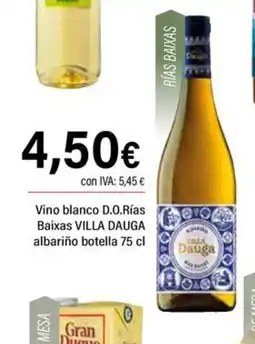 Cash Ifa VILLA DAUGA Vino blanco D.O.Rías Baixas albariño botella oferta