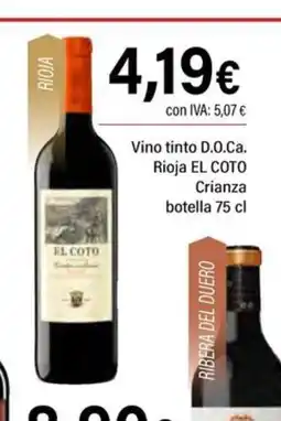Cash Ifa EL COTO Vino tinto D.O.Ca. Rioja Crianza oferta