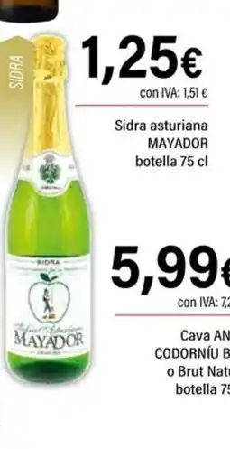 Cash Ifa MAYADOR Sidra asturiana oferta