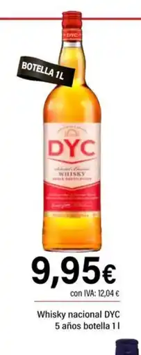 Cash Ifa DYC Whisky nacional 5 años botella oferta