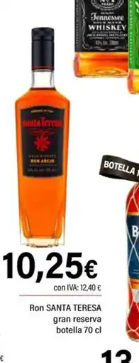 Cash Ifa SANTA TERESA Ron gran reserva botella oferta