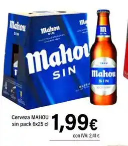 Cash Ifa MAHOU Cerveza oferta