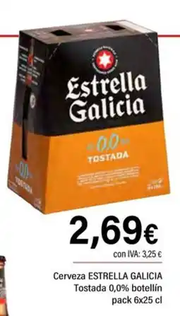 Cash Ifa ESTRELLA GALICIA Cerveza Tostada 0,0% botellín oferta