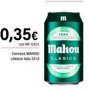 Cash Ifa MAHOU Cerveza clásica lata oferta
