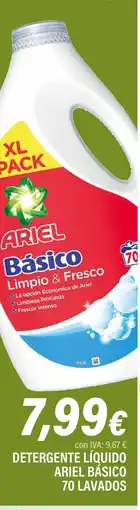 Cash Ifa Detergente líquido ariel básico 70 lavados oferta