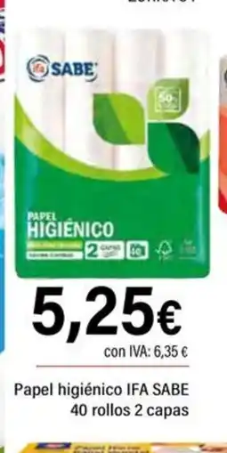 Cash Ifa IFA SABE Papel higiénico oferta