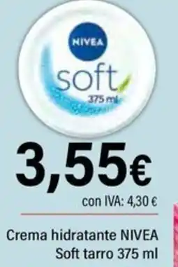 Cash Ifa NIVEA Crema hidratante Soft tarro oferta