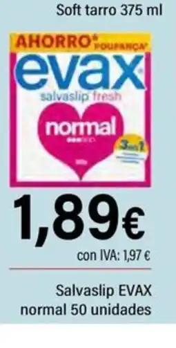 Cash Ifa EVAX Salvaslip normal 50 unidades oferta