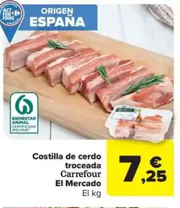 Carrefour Market Costilla de cerdo troceada oferta